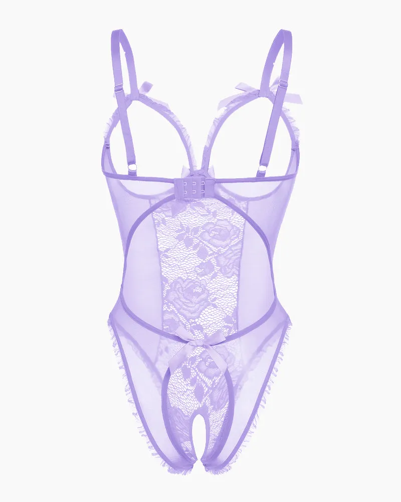 4Pack One Piece Crotchless Lingerie