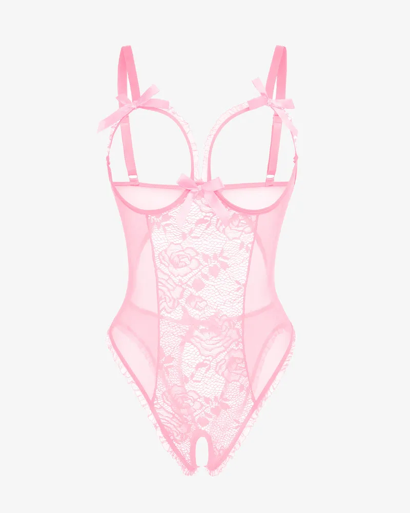 4Pack One Piece Crotchless Lingerie