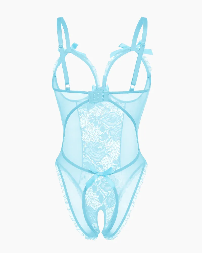 4Pack One Piece Crotchless Lingerie