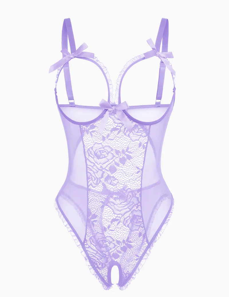 4Pack One Piece Crotchless Lingerie