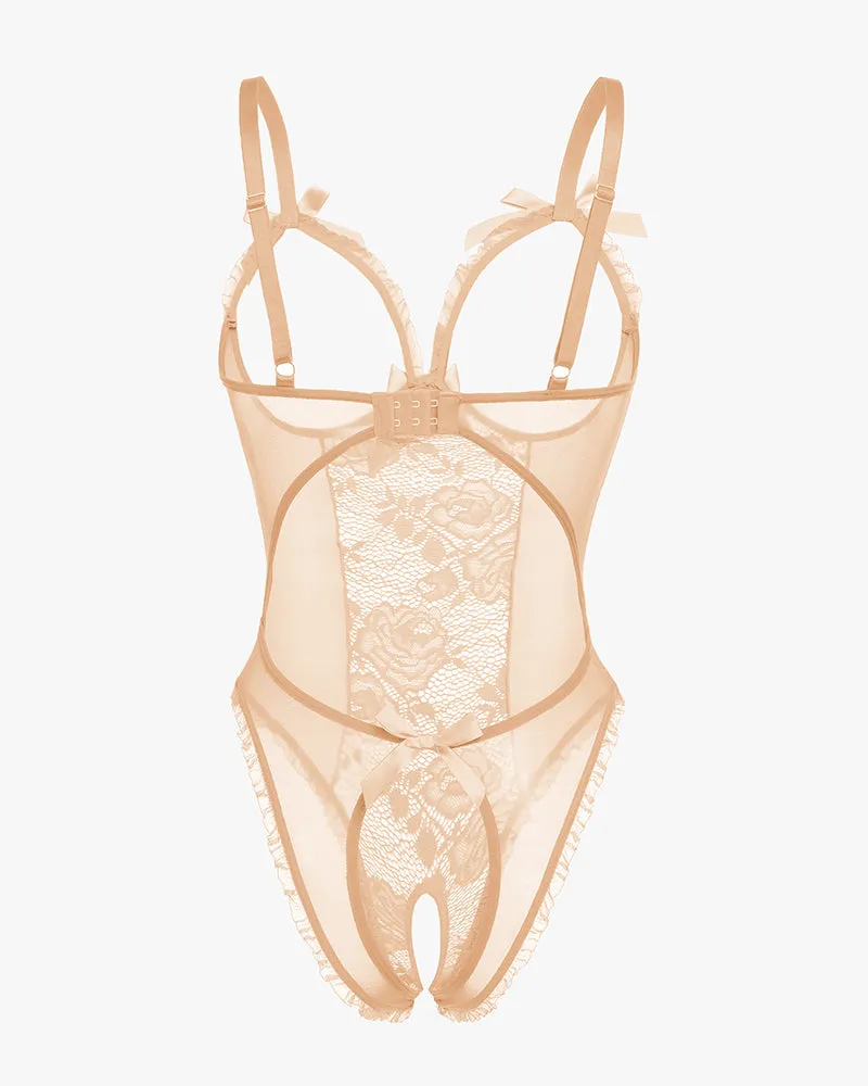 4Pack One Piece Crotchless Lingerie