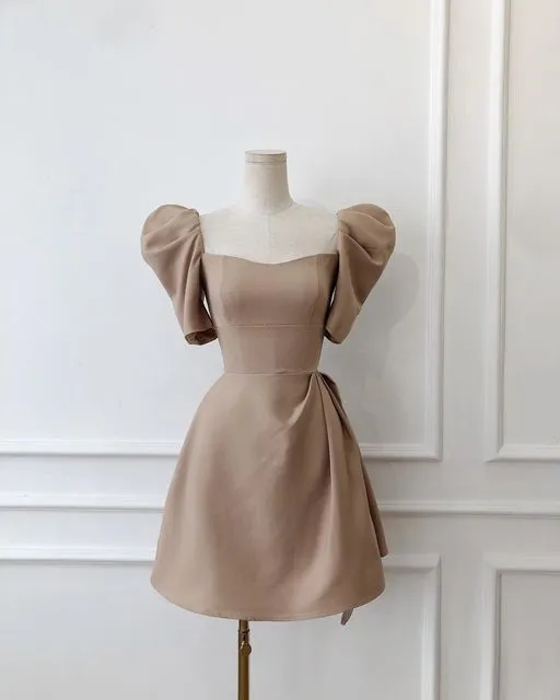 A-Line Short Party Dress Homecoming Dress    fg5365