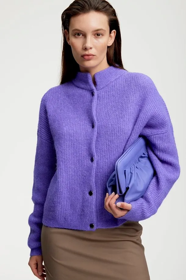 AlphaGZ Short Cardigan - Purple Opulence Melange