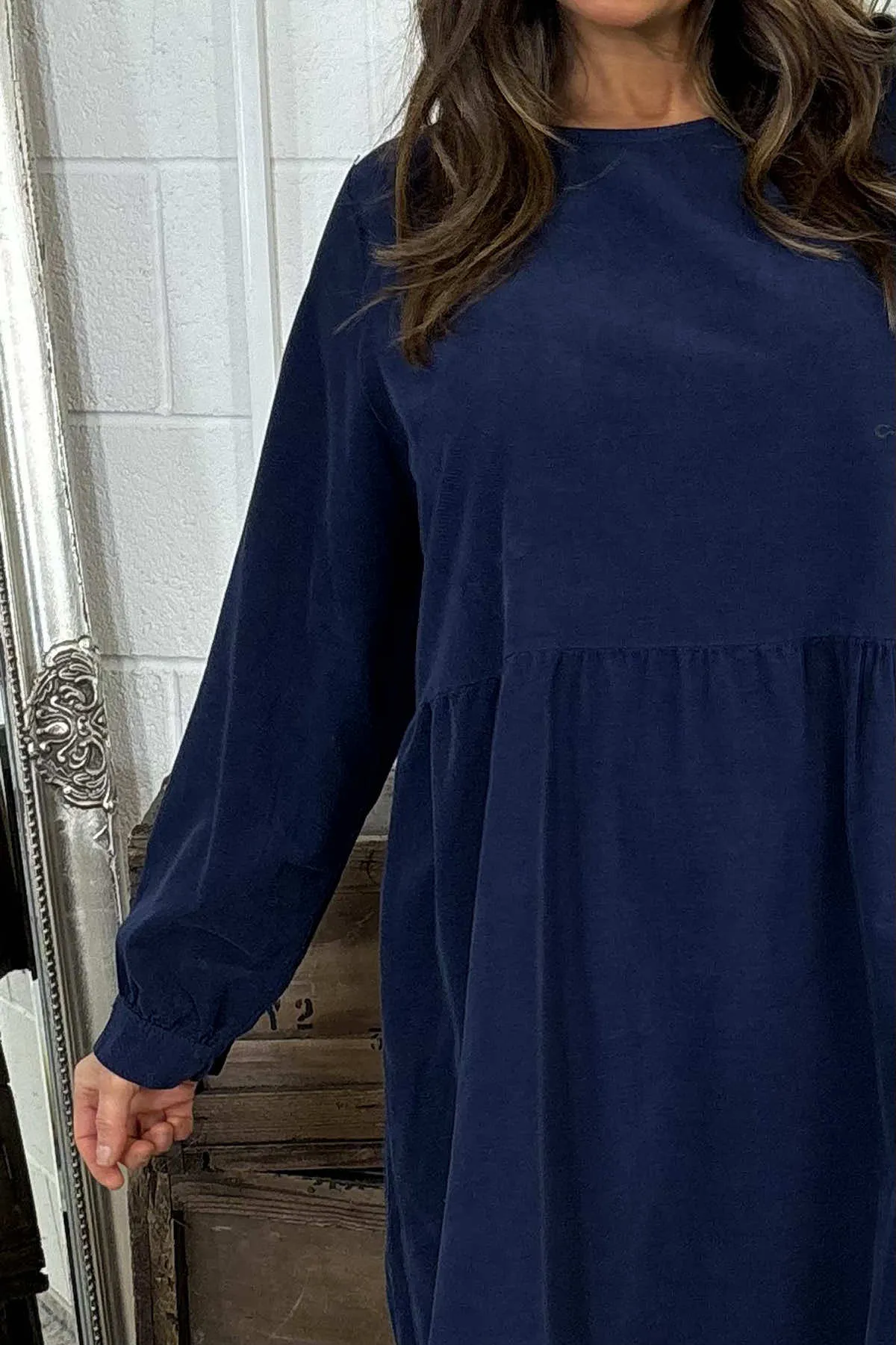 Andrea Needlecord Tunic Navy