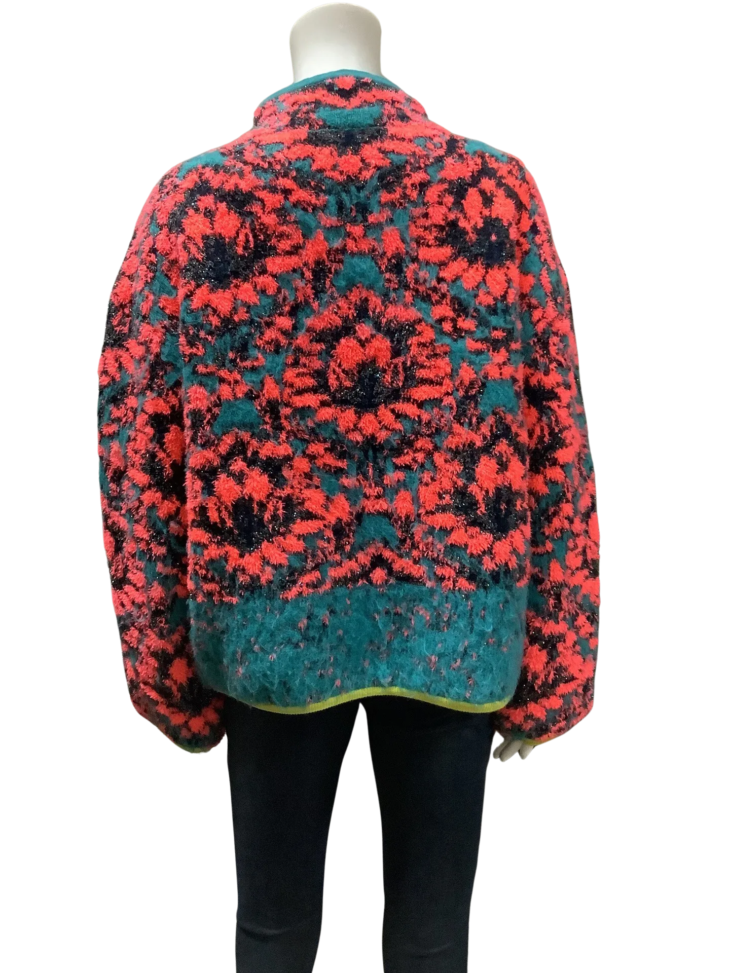 Anthropologie Women's Sweater Floral Fleece Size: M