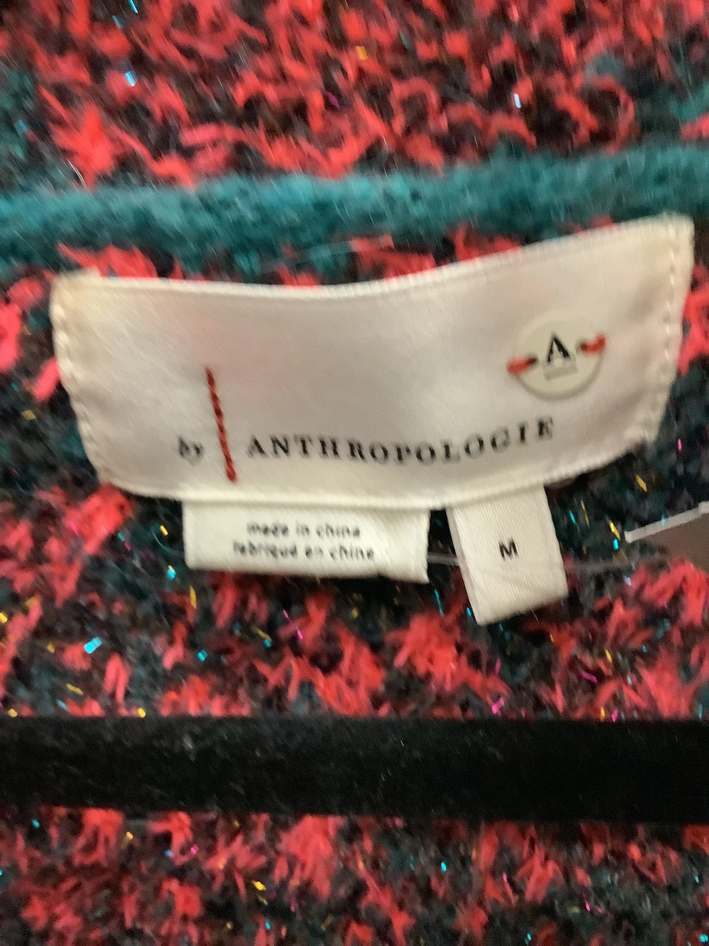 Anthropologie Women's Sweater Floral Fleece Size: M
