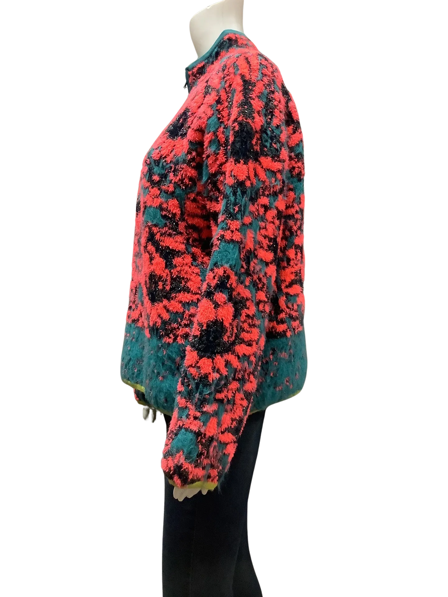 Anthropologie Women's Sweater Floral Fleece Size: M