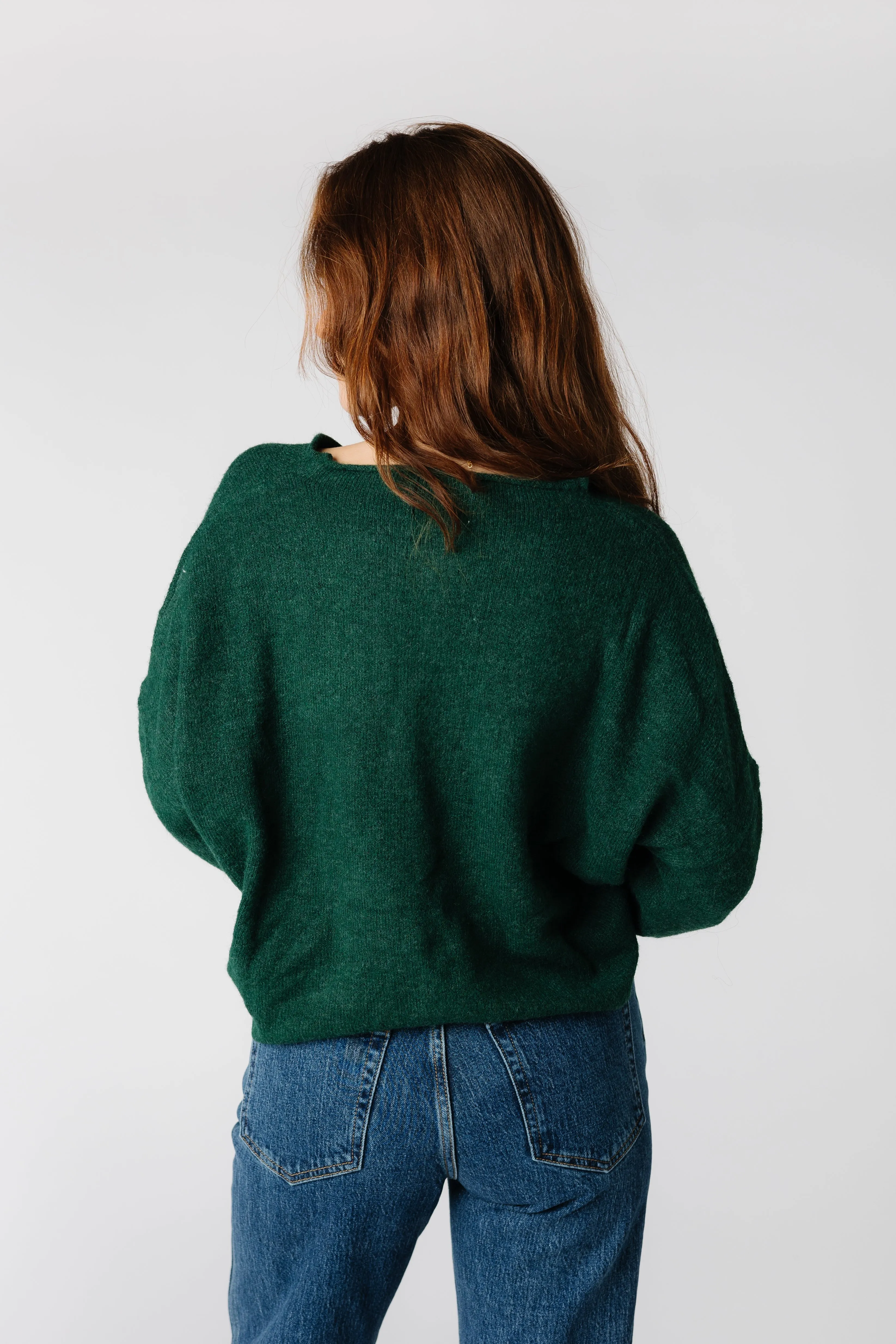 Aria Soft Cardigan- Forest Green