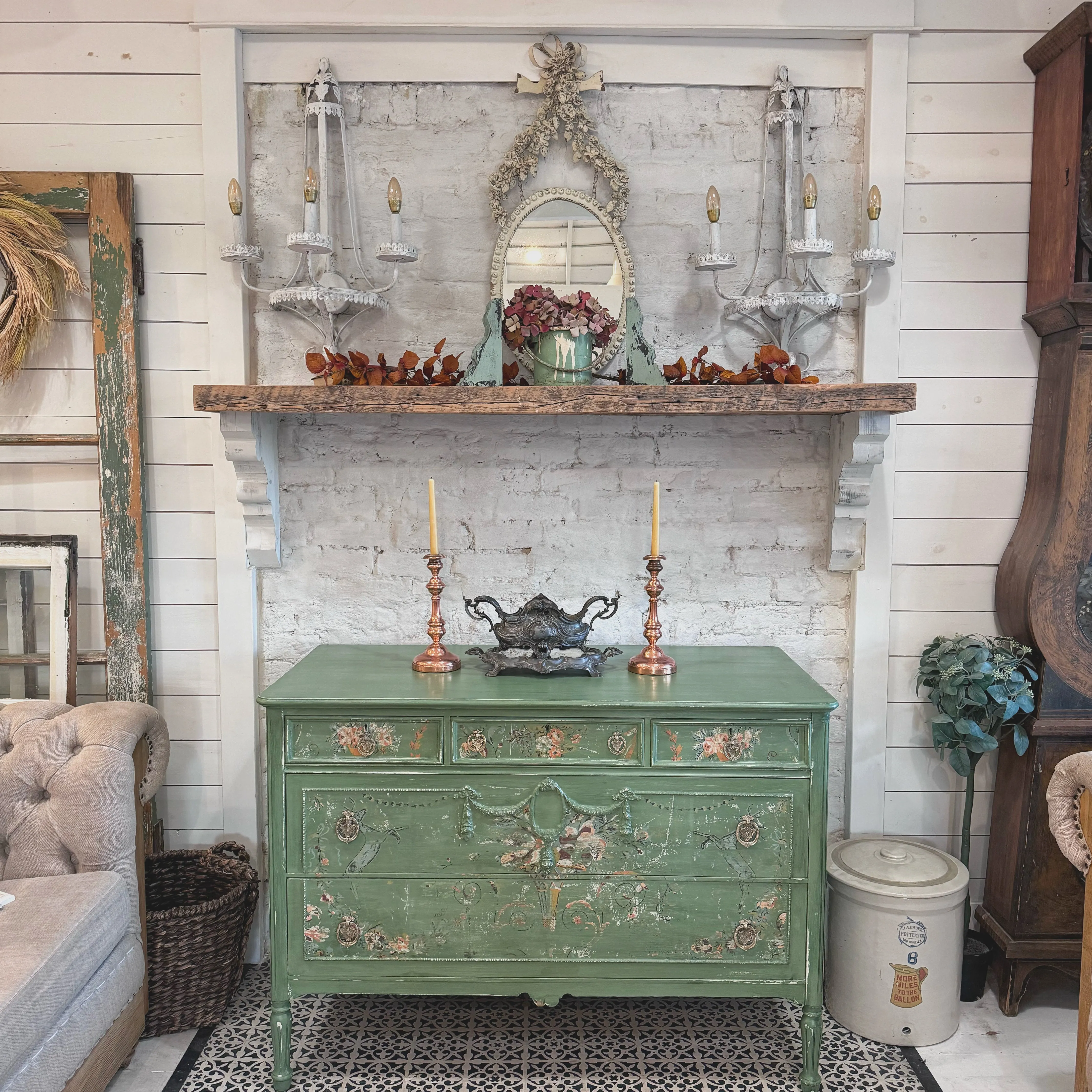 Aviary Chateau Antique Dresser / Buffet