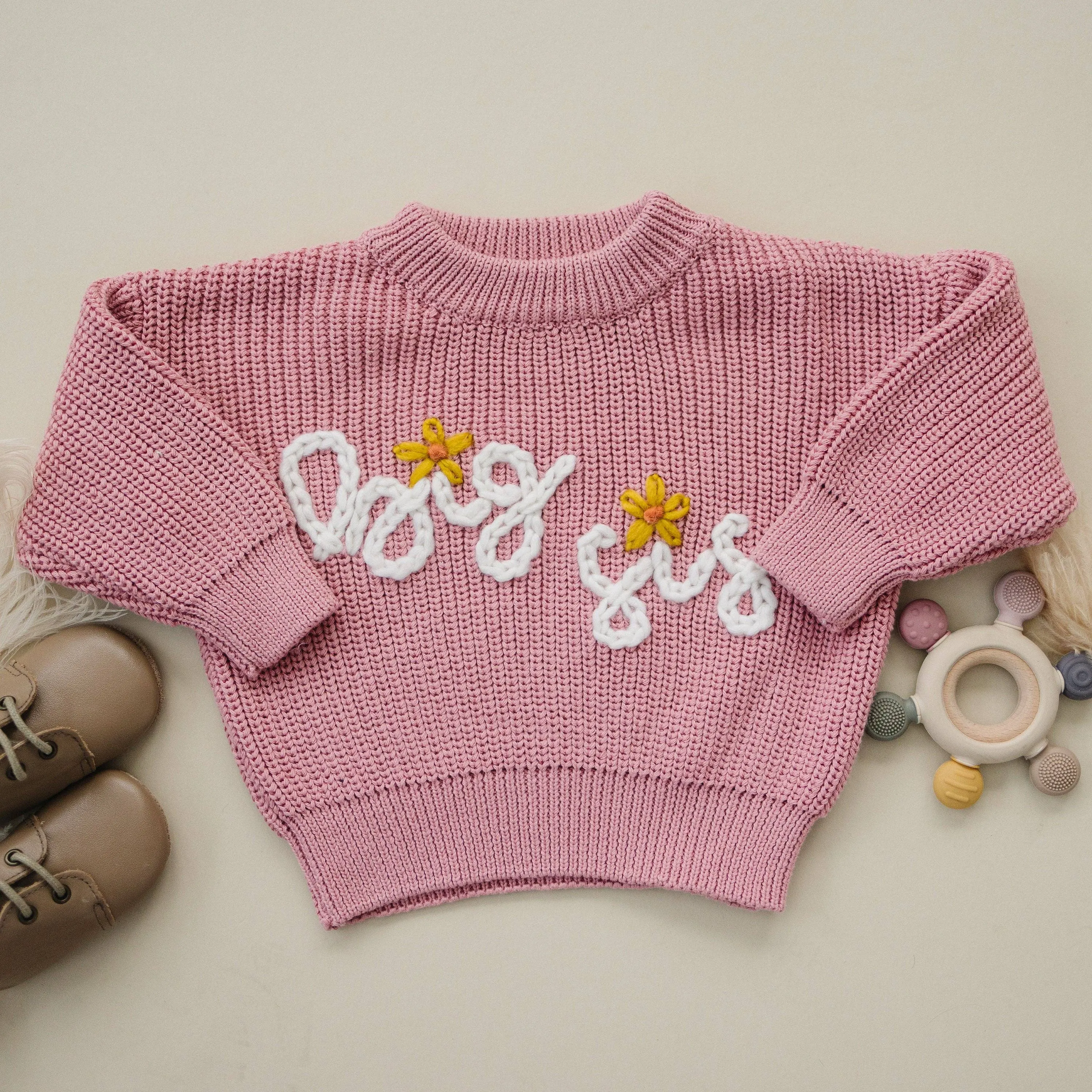 Big Sis Embroidered Toddler Sweater