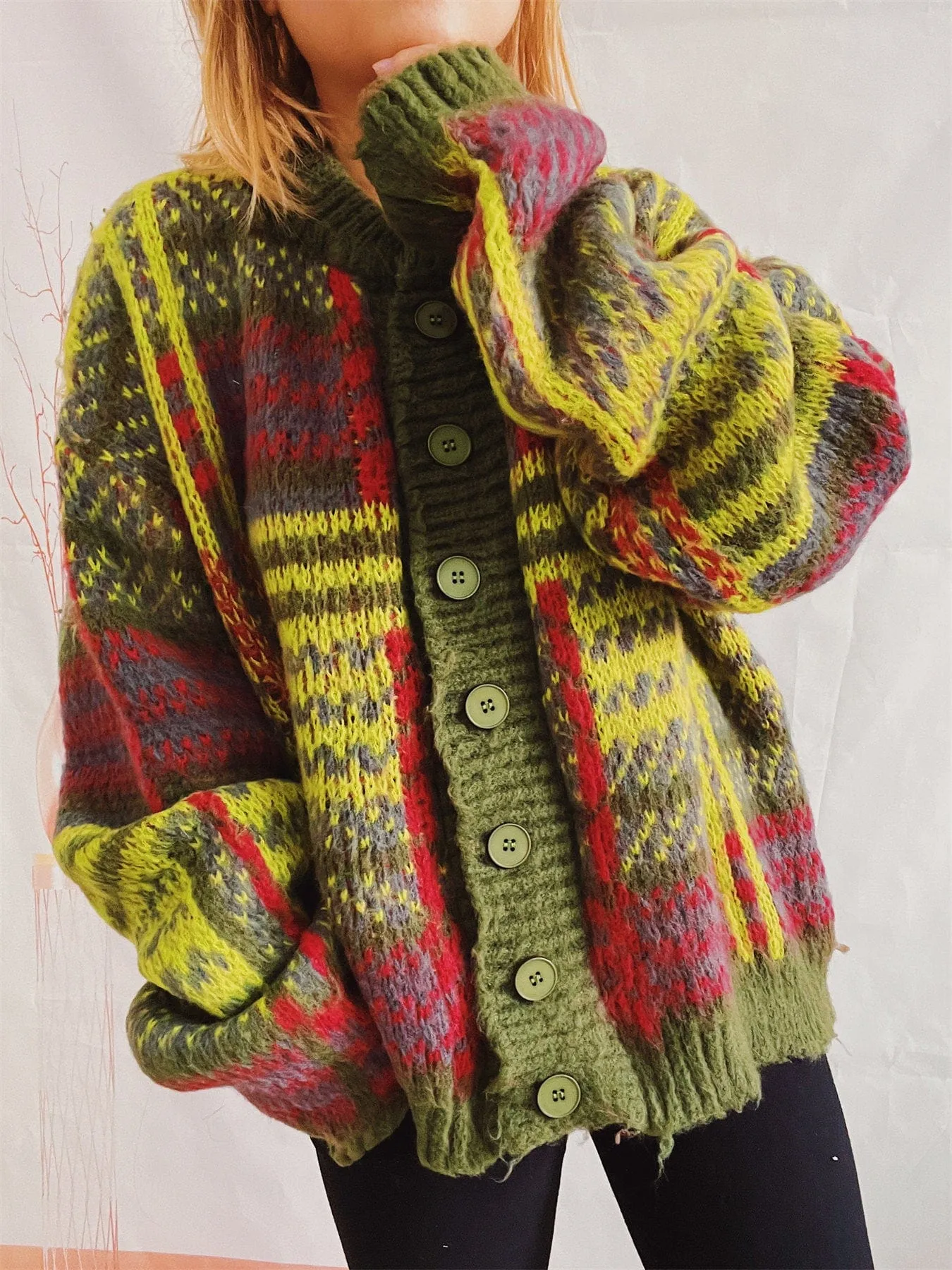 Birdie Striped Cardigan Sweater