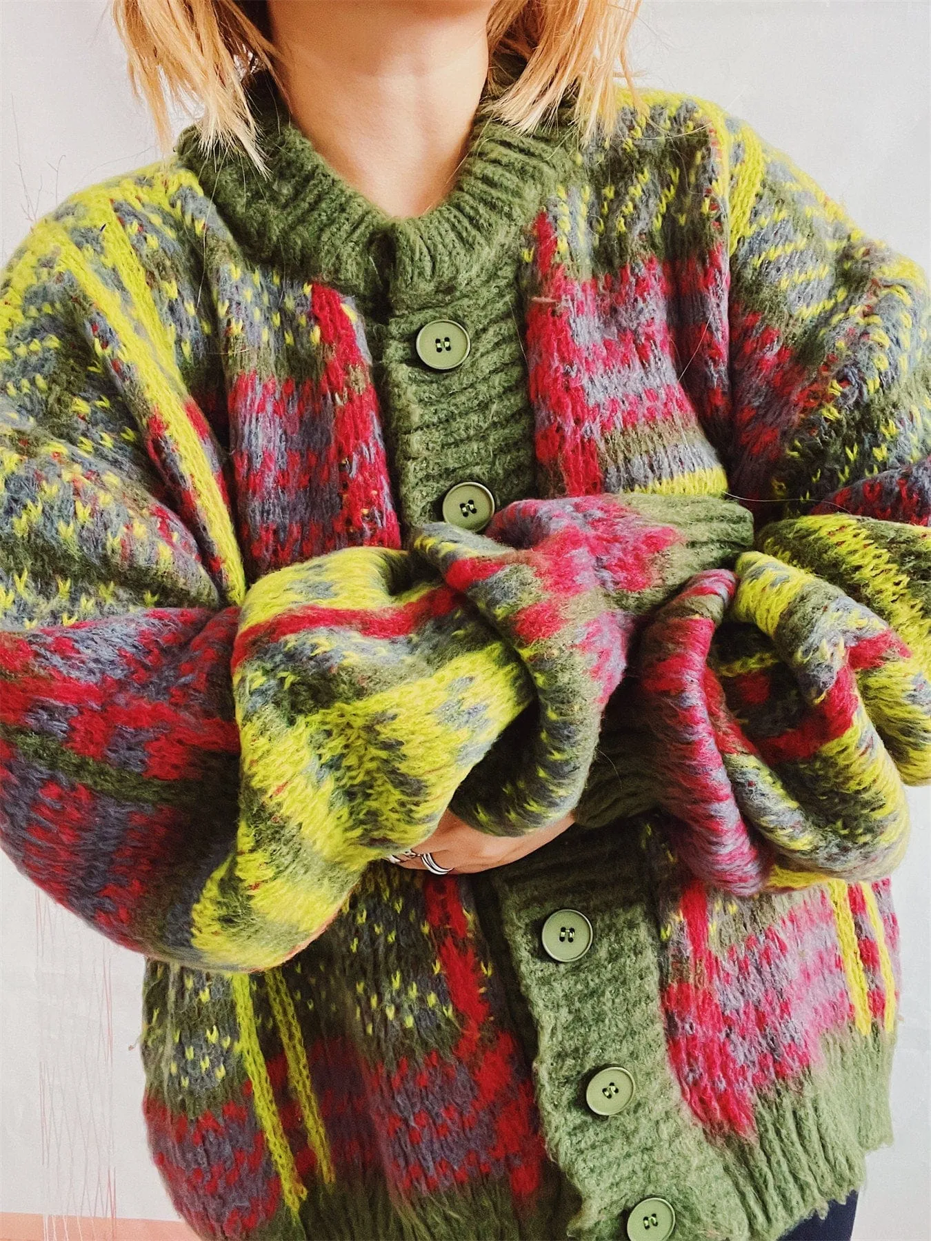 Birdie Striped Cardigan Sweater