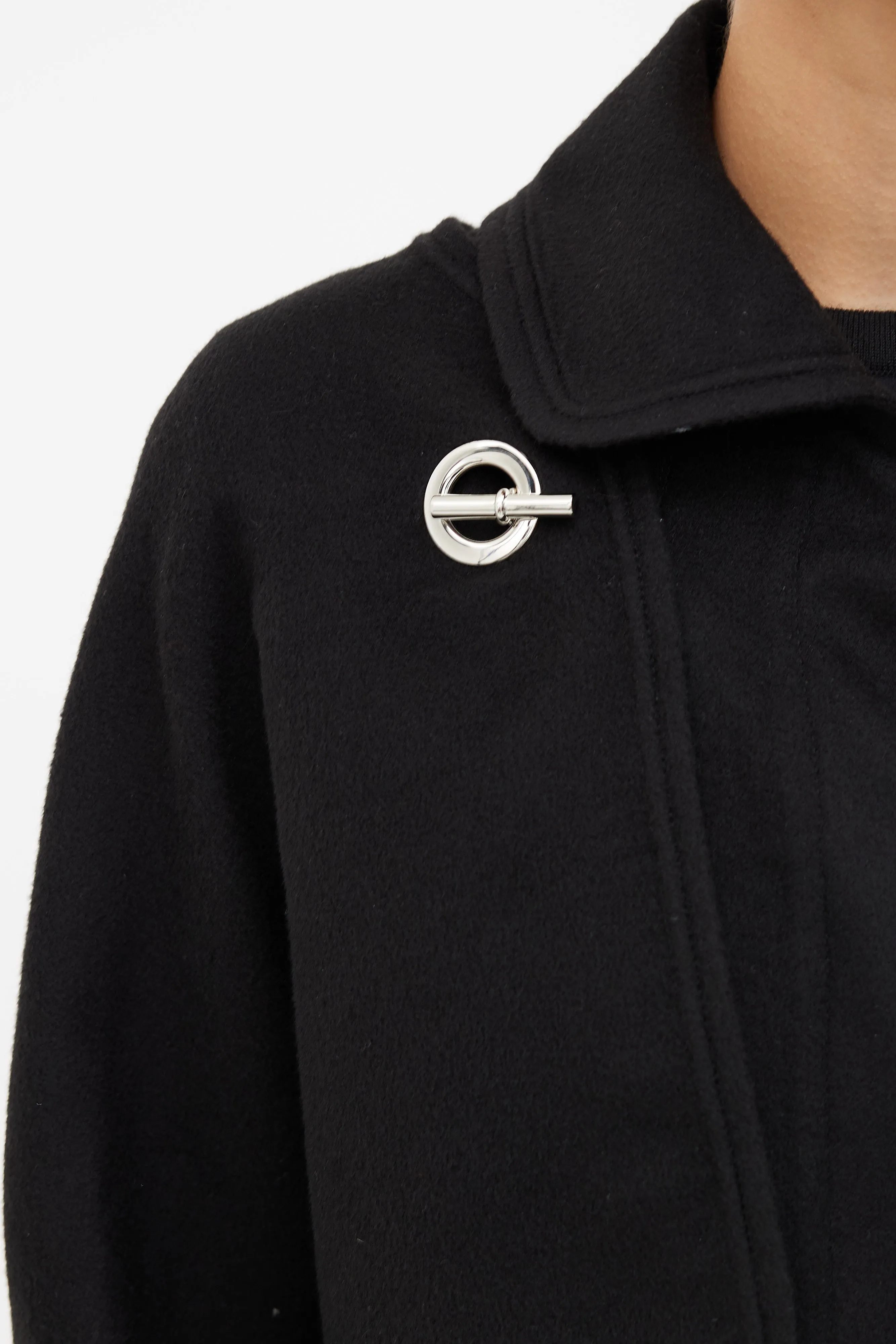 Black 3-in-1 Cashmere Coat
