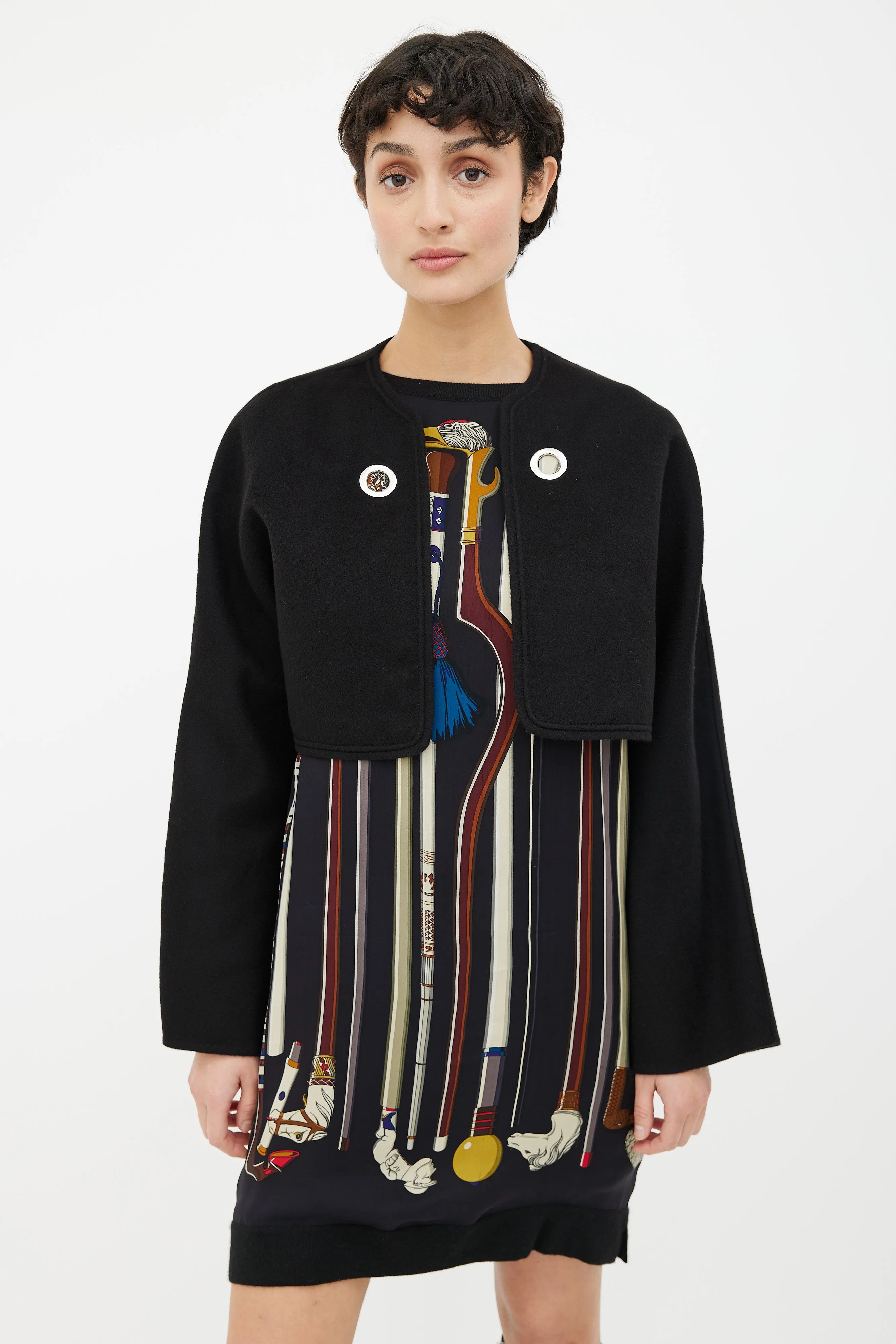 Black 3-in-1 Cashmere Coat