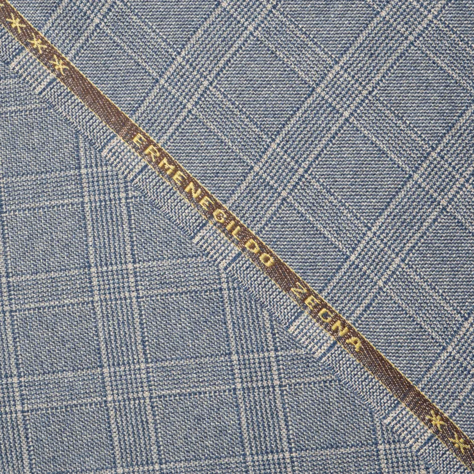 Blue & Sand Checkered Superfine Pure Cashmere