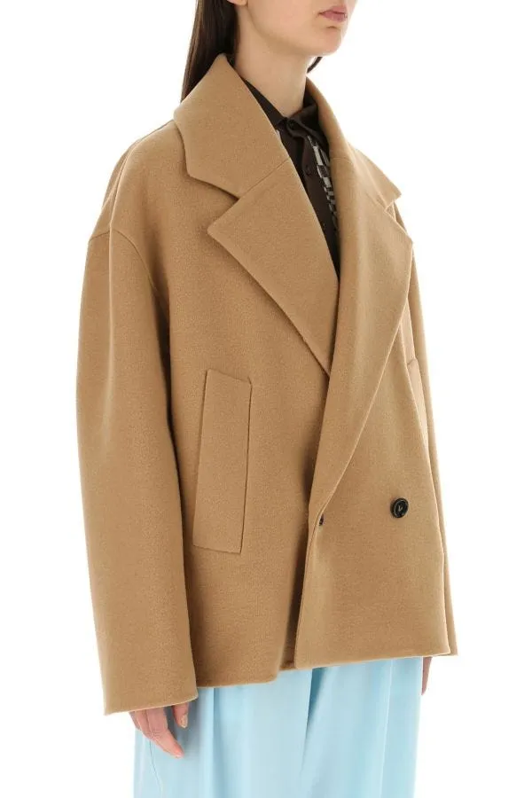 BOTTEGA VENETA | Camel cashmere coat