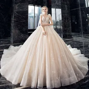 Bow Shoulder Princess Bridal Dress