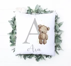 Brown Bear Alphabet Cushion