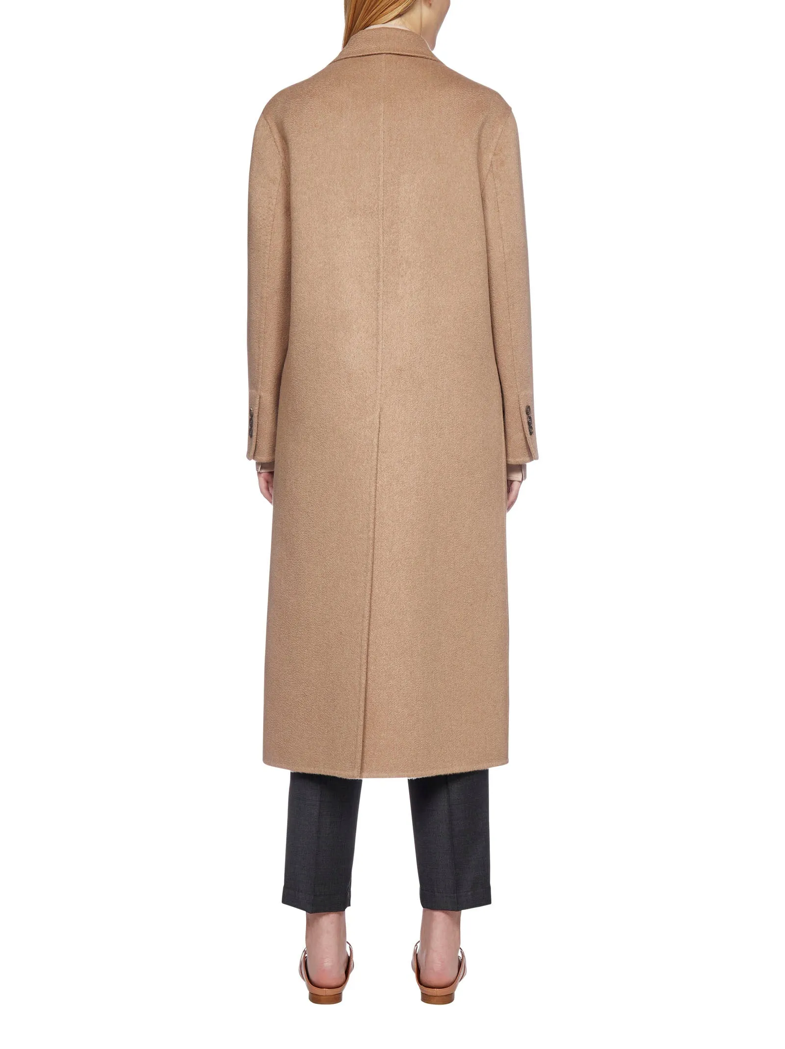Brunello Cucinelli Double-Breasted V-Neck Coat