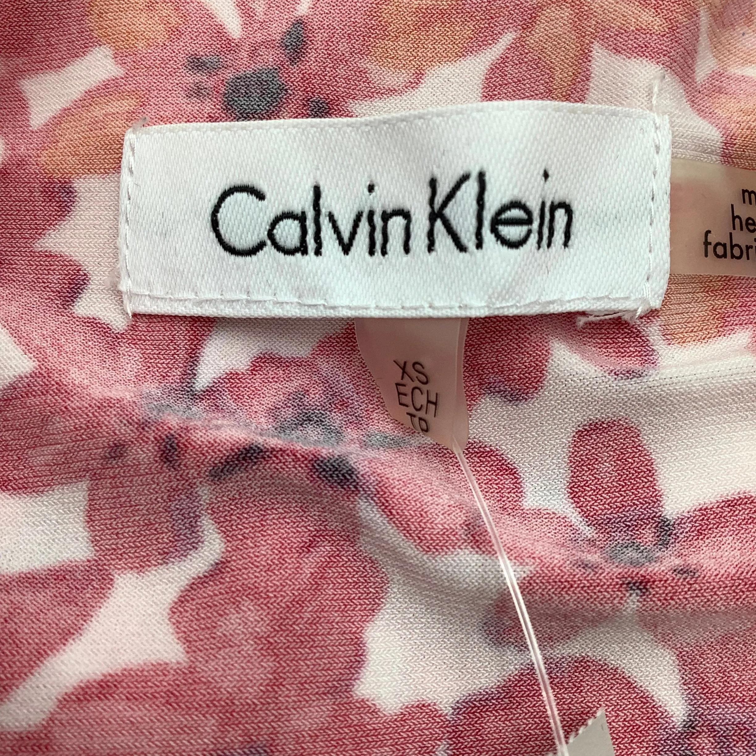 Calvin Klein Orange Floral Tunic Top  Size: XS
