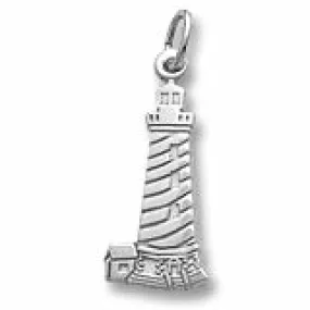 Cape Hatteras,Nc Lighthouse Charm In Sterling Silver