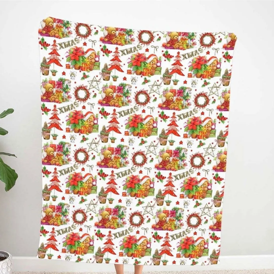 Christmas Fabric with Teddy Bears - SCB-89469