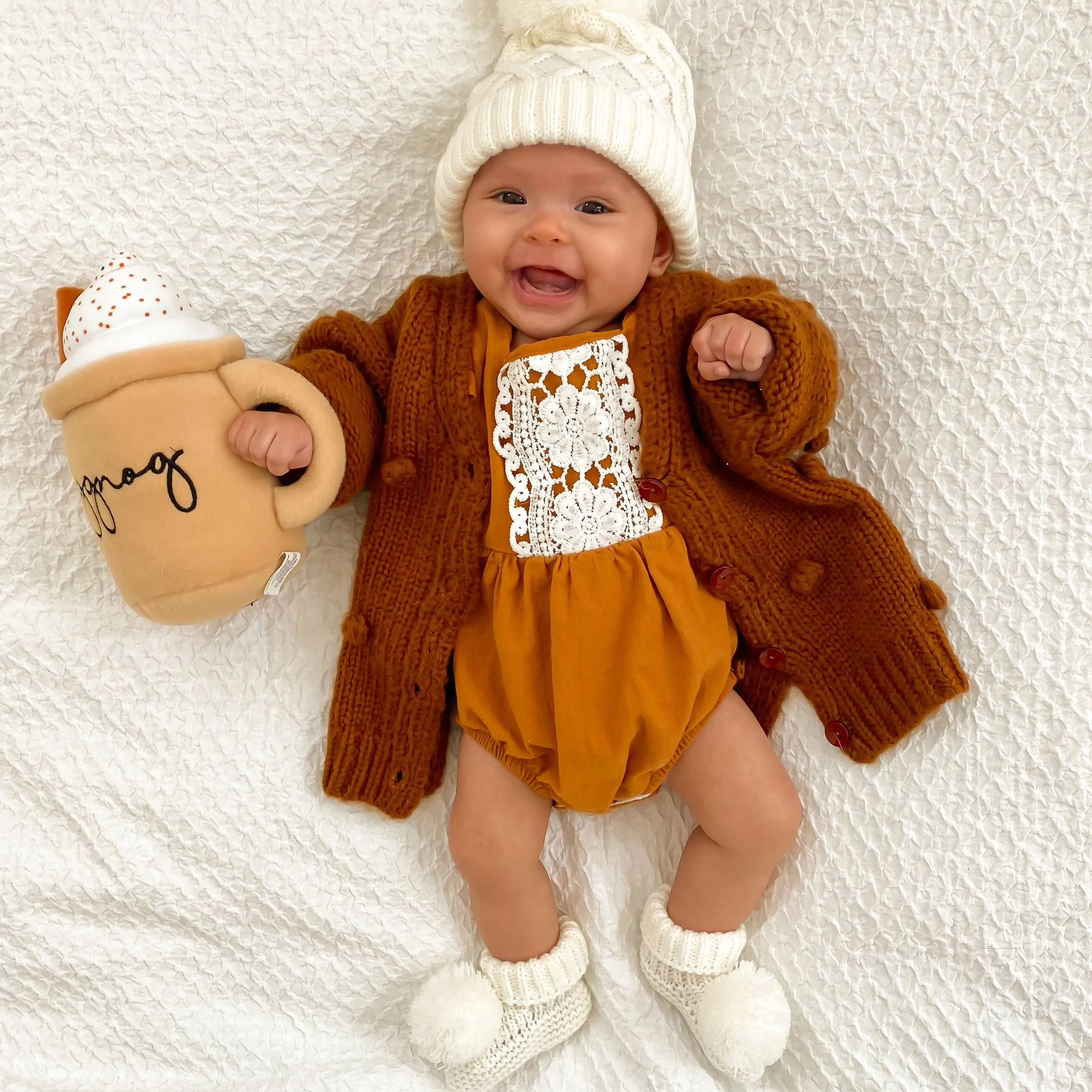 Chunky Pom Cardigan