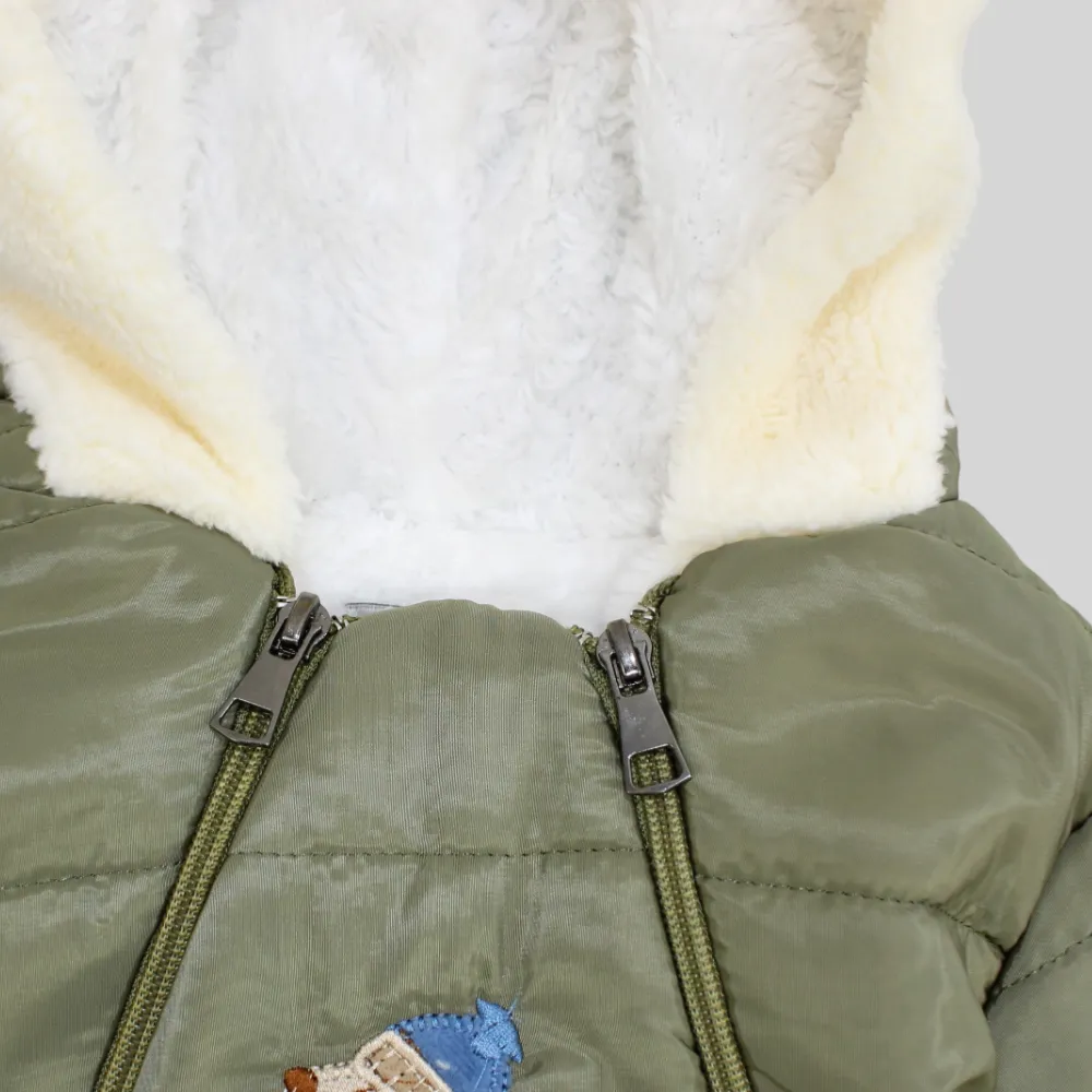 Cold Puppy Long-Sleeved Fleeced Overall