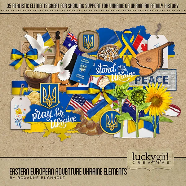 Eastern European Adventure Ukraine Digital Scrapbook Kit