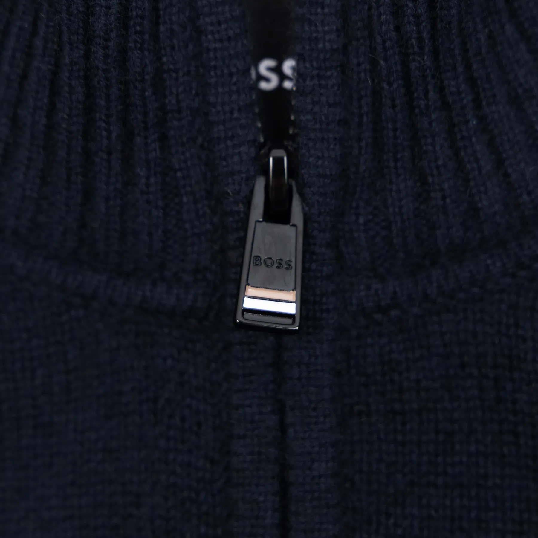 Elasso Cashmere Full Zip Mid Layer Dark Blue - W24