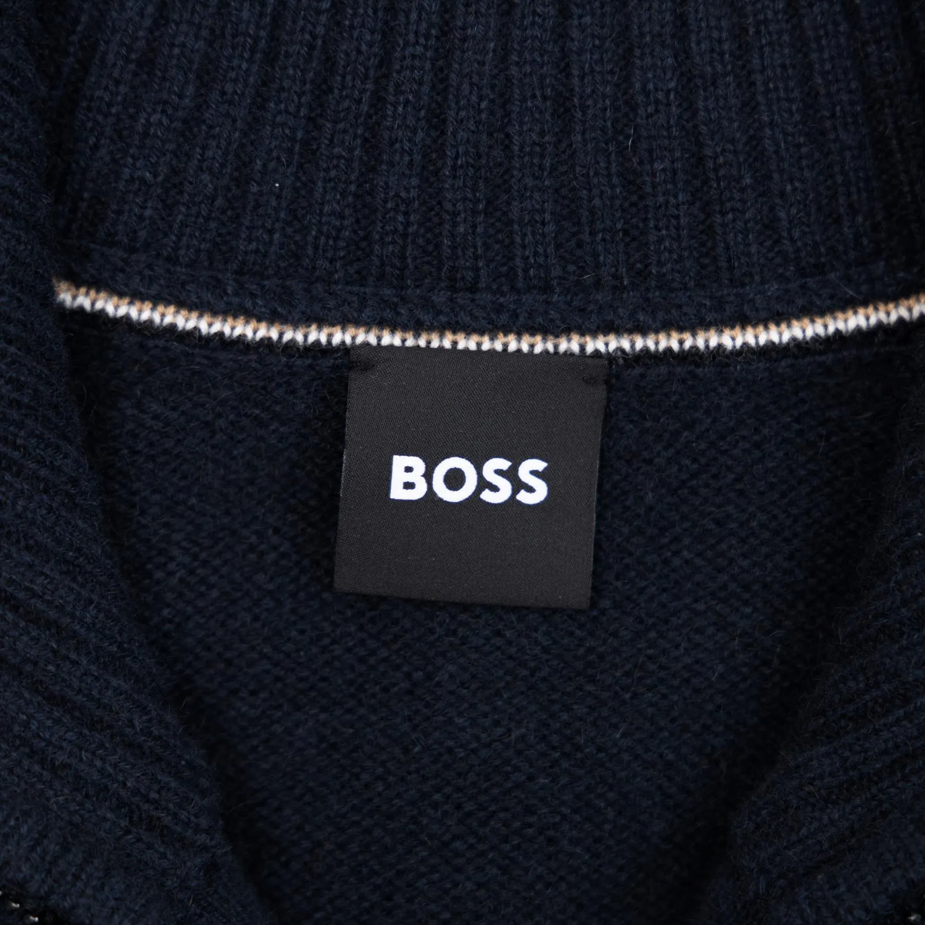 Elasso Cashmere Full Zip Mid Layer Dark Blue - W24
