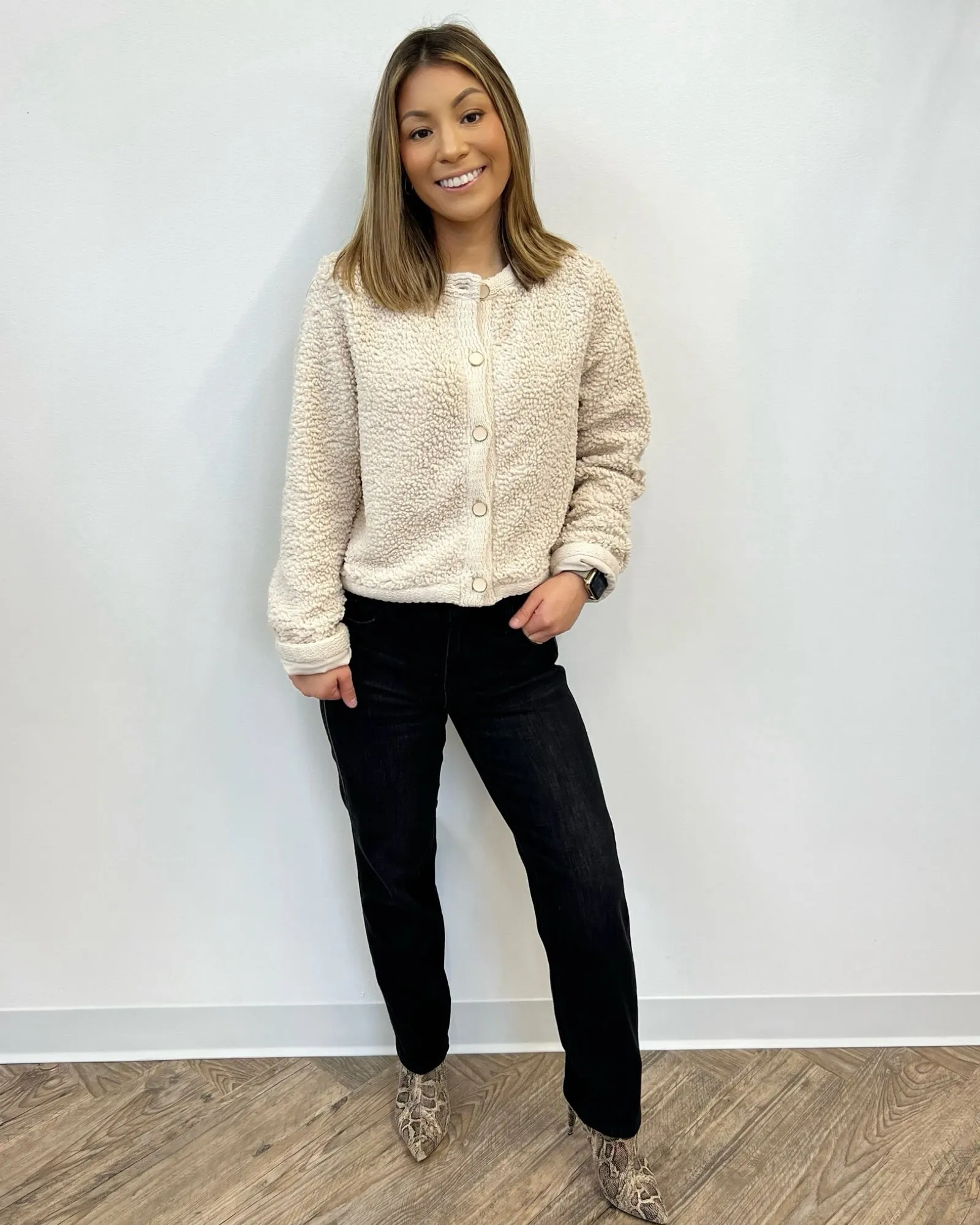 Elowyn Fleece Cardigan