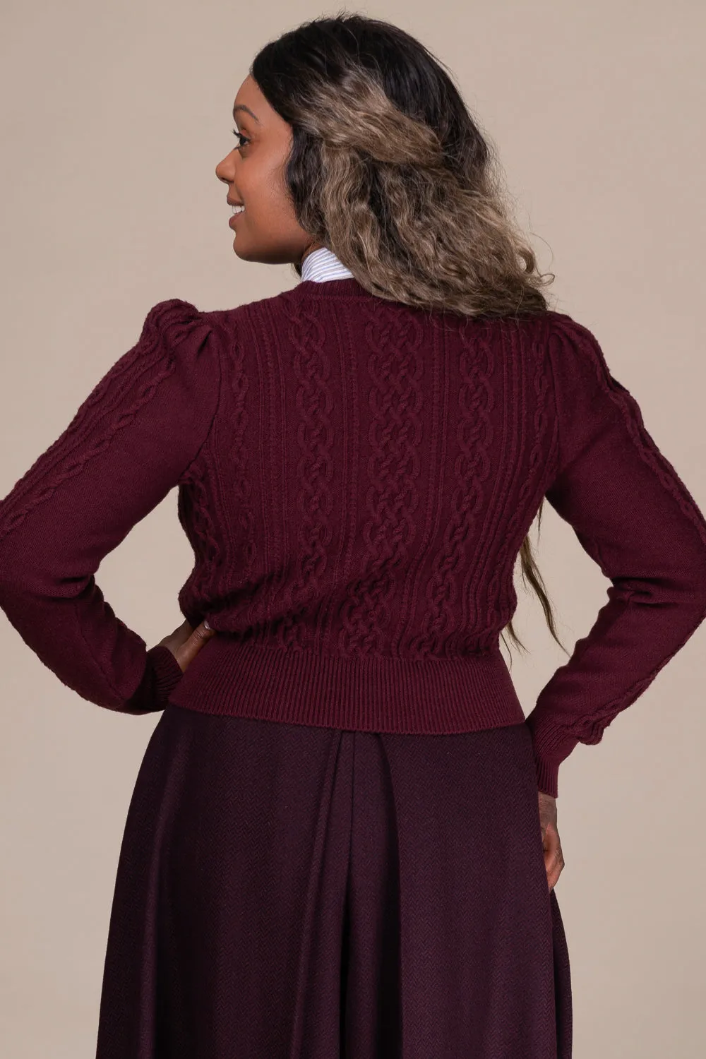 Emmy -The Ice Breaker cardigan plum