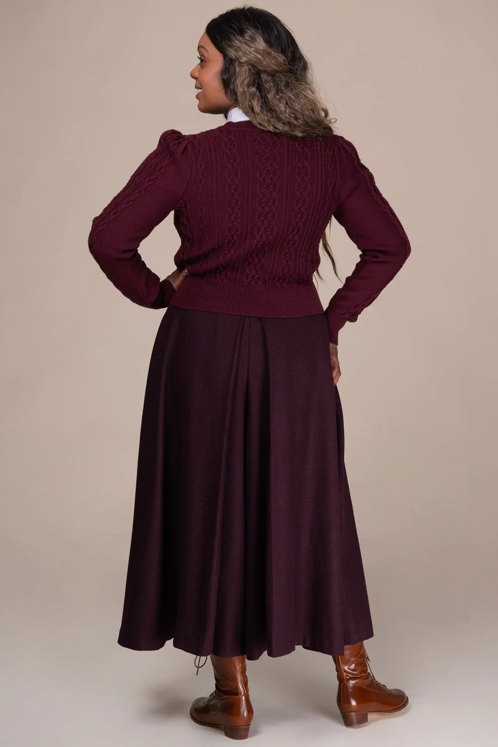 Emmy -The Ice Breaker cardigan plum