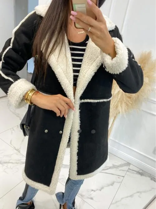 EXPOSED SEAM BUTTON COAT