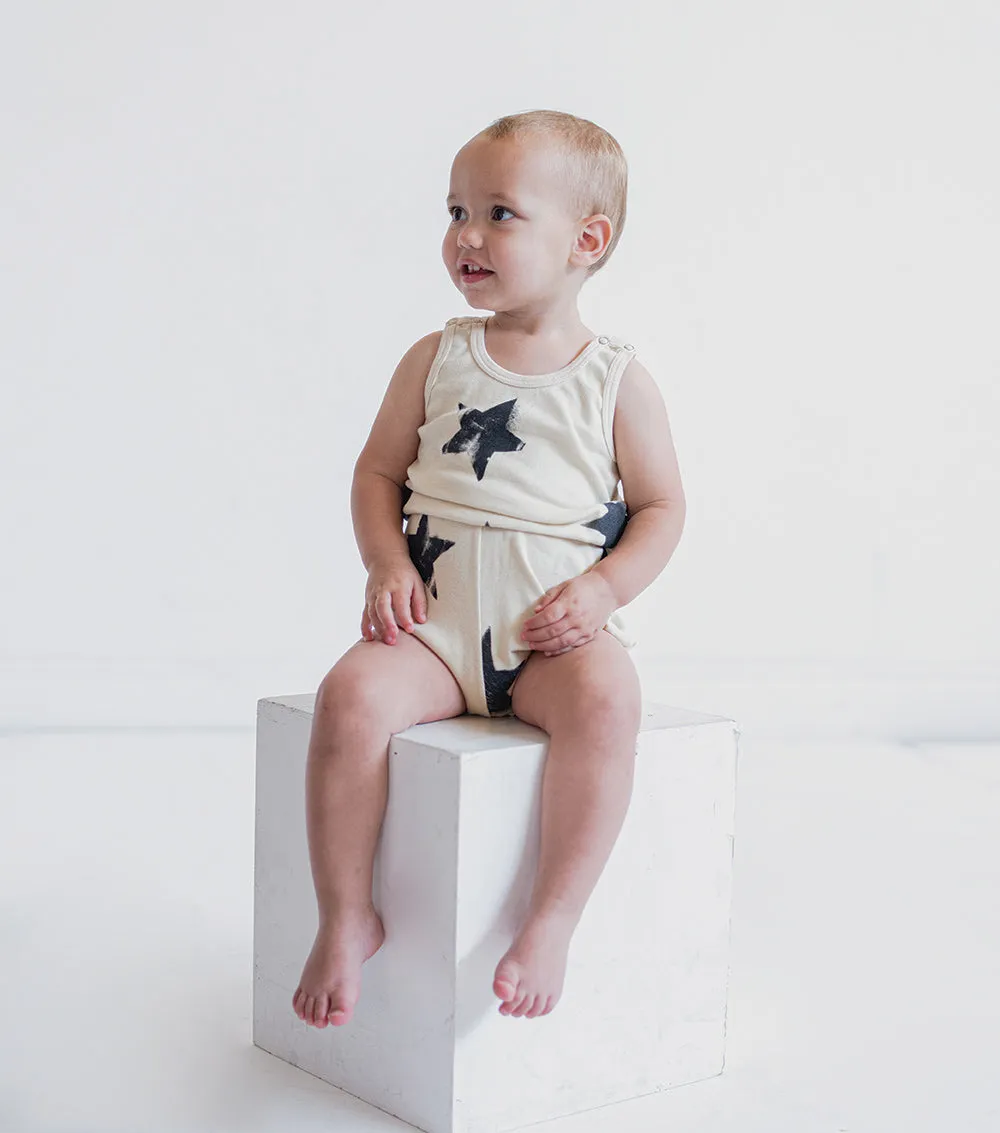 faded star yoga overall