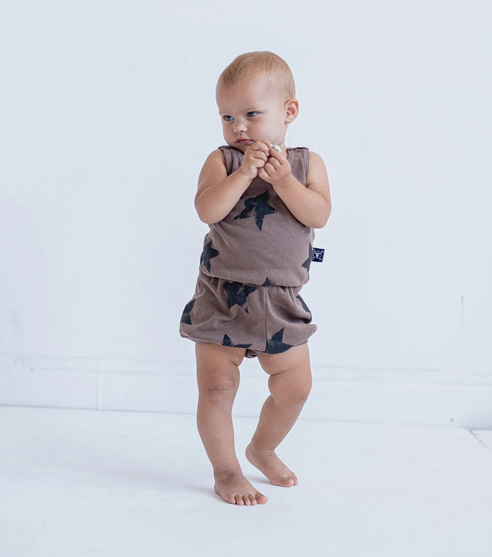 faded star yoga overall