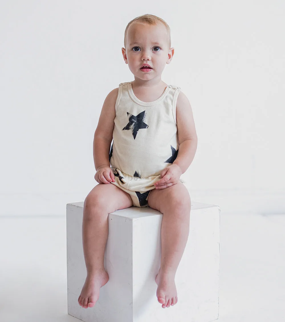 faded star yoga overall