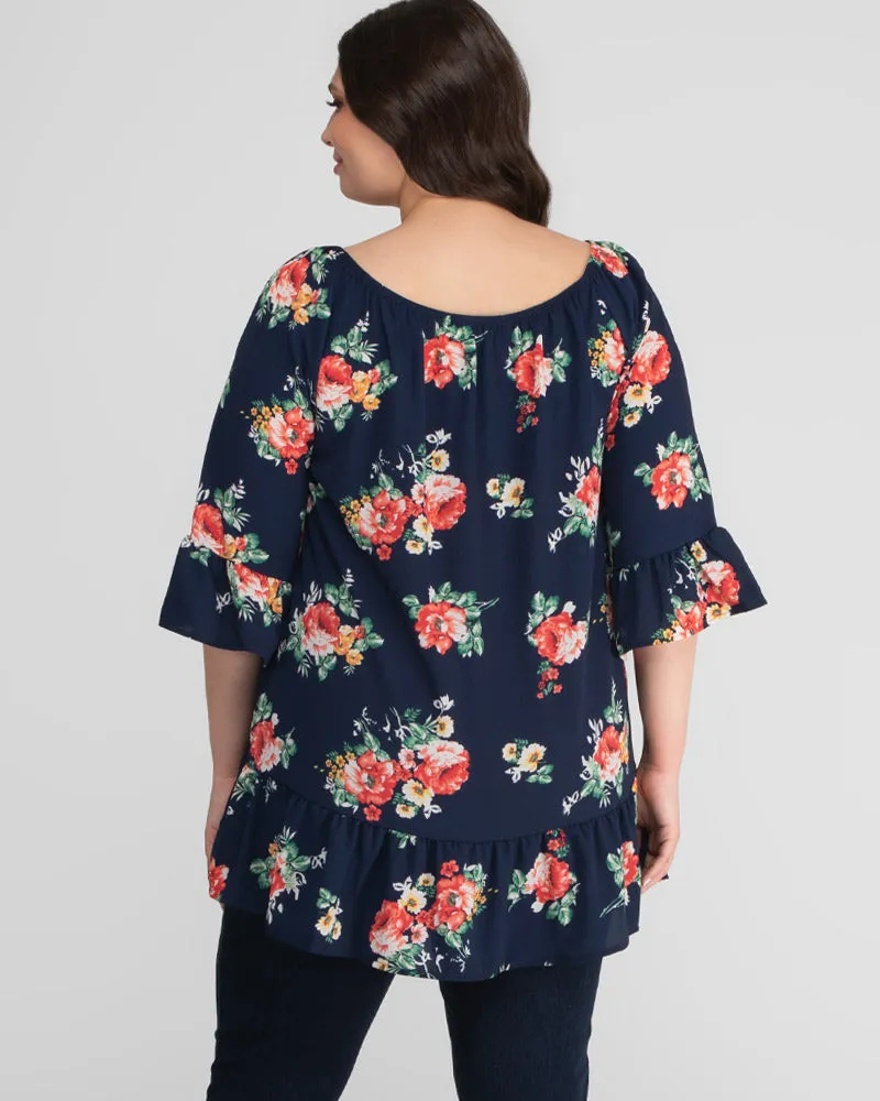 Felicity Casual Plus Size Tunic Top- Sale!