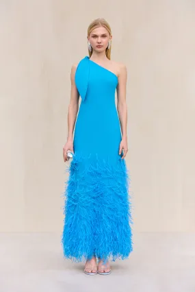 GHETA DRESS - LAKE BLUE