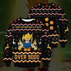 Giftngon - Over 9000 Christmas Unisex Wool Sweater
