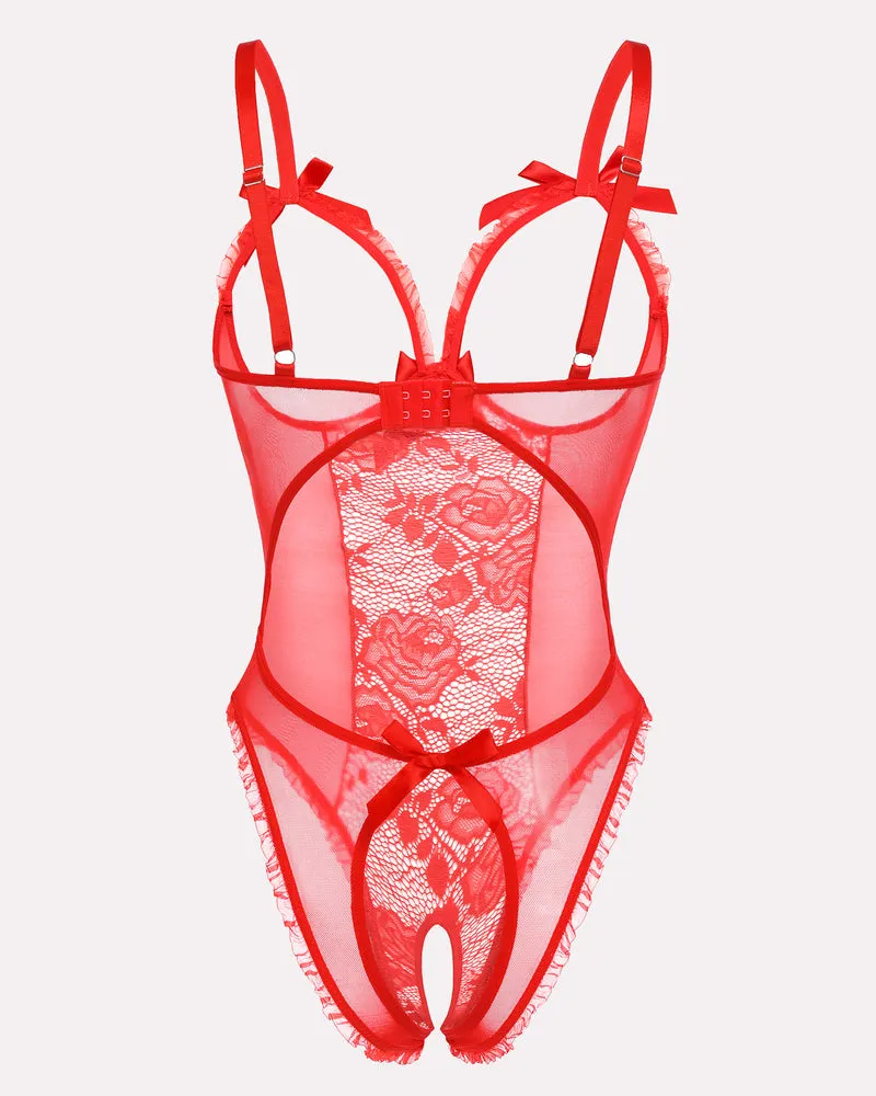 Halloween Lingerie Sexy Lace Mini Bodysuit