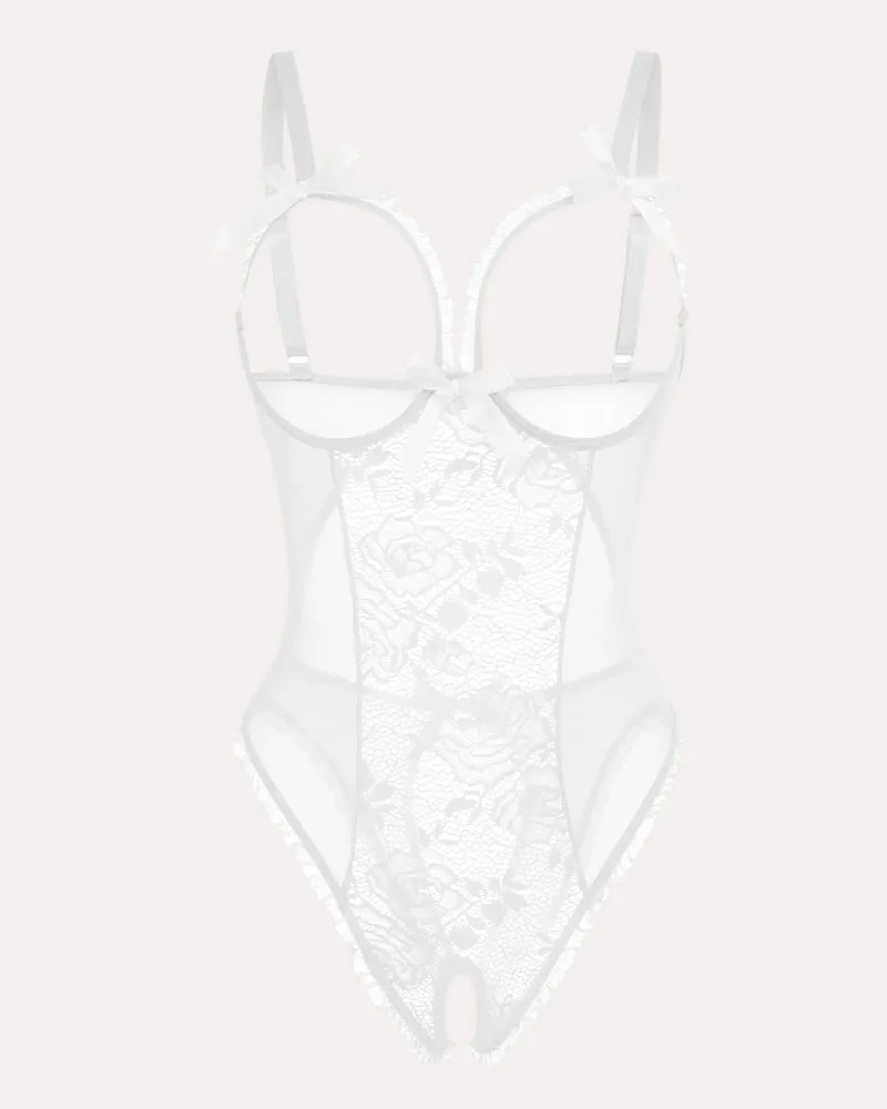 Halloween Lingerie Sexy Lace Mini Bodysuit