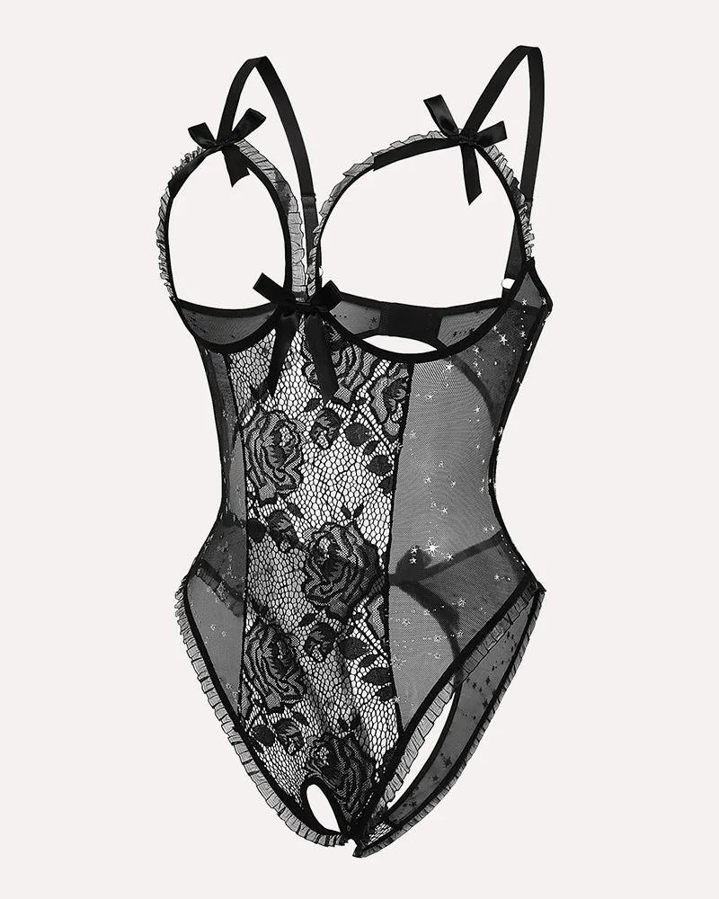 Halloween Lingerie Sexy Lace Mini Bodysuit
