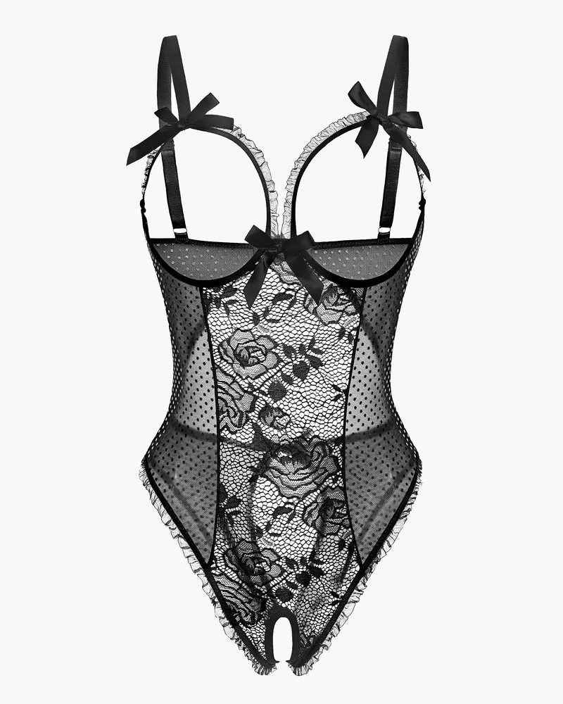 Halloween Lingerie Sexy Lace Mini Bodysuit