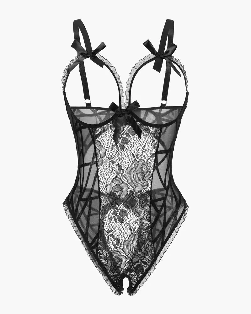 Halloween Lingerie Sexy Lace Mini Bodysuit