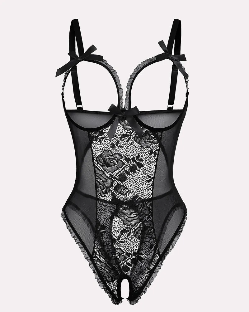 Halloween Lingerie Sexy Lace Mini Bodysuit