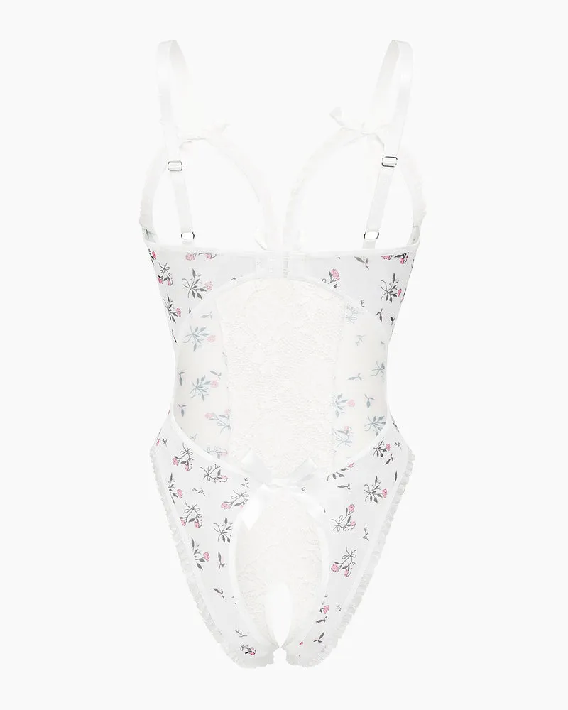 Halloween Lingerie Sexy Lace Mini Bodysuit