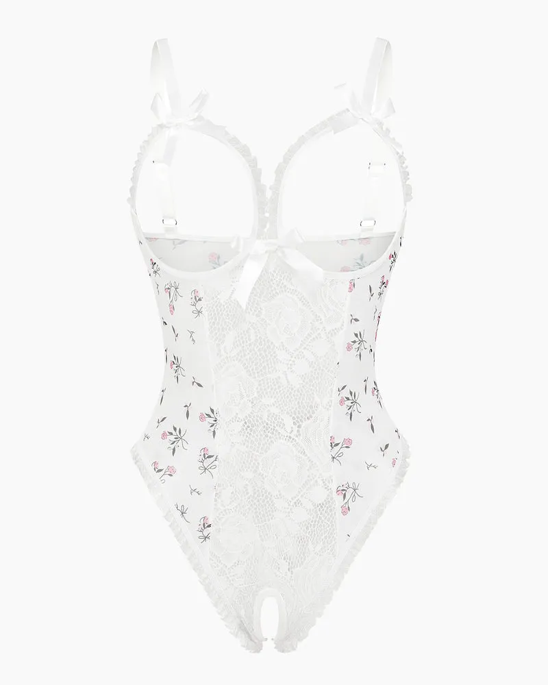 Halloween Lingerie Sexy Lace Mini Bodysuit