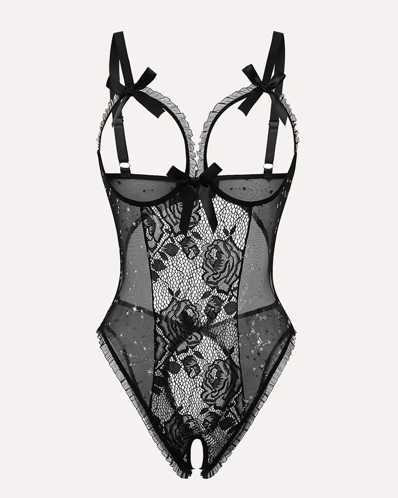 Halloween Lingerie Sexy Lace Mini Bodysuit